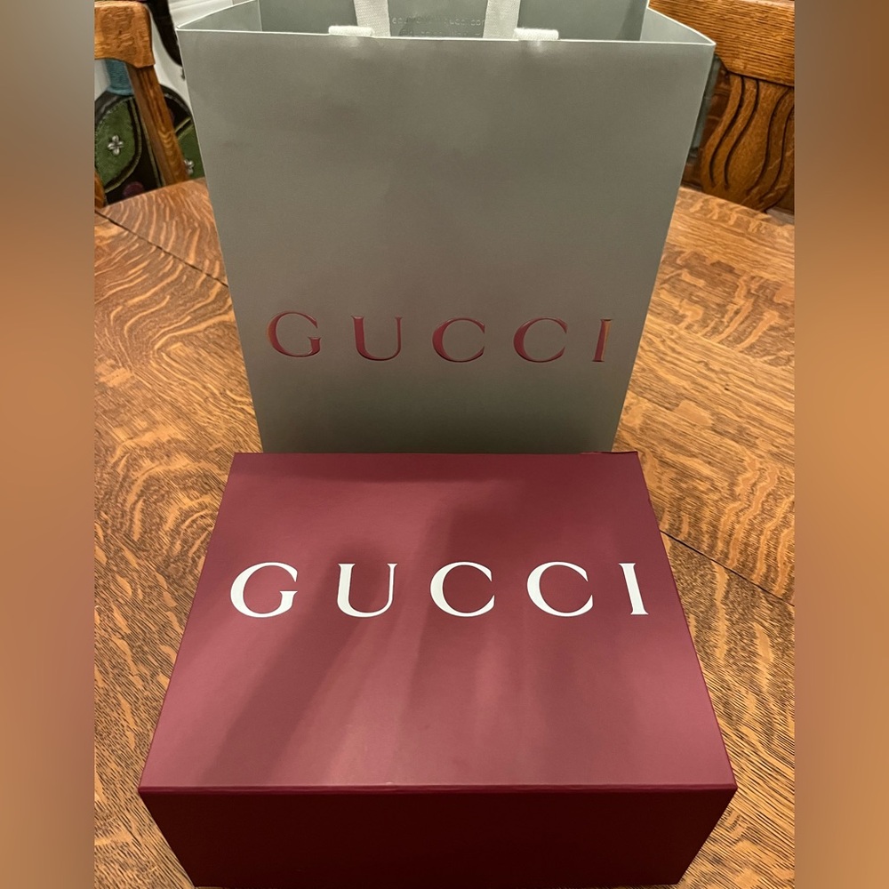 Empty Authentic Gucci Box & Bag
